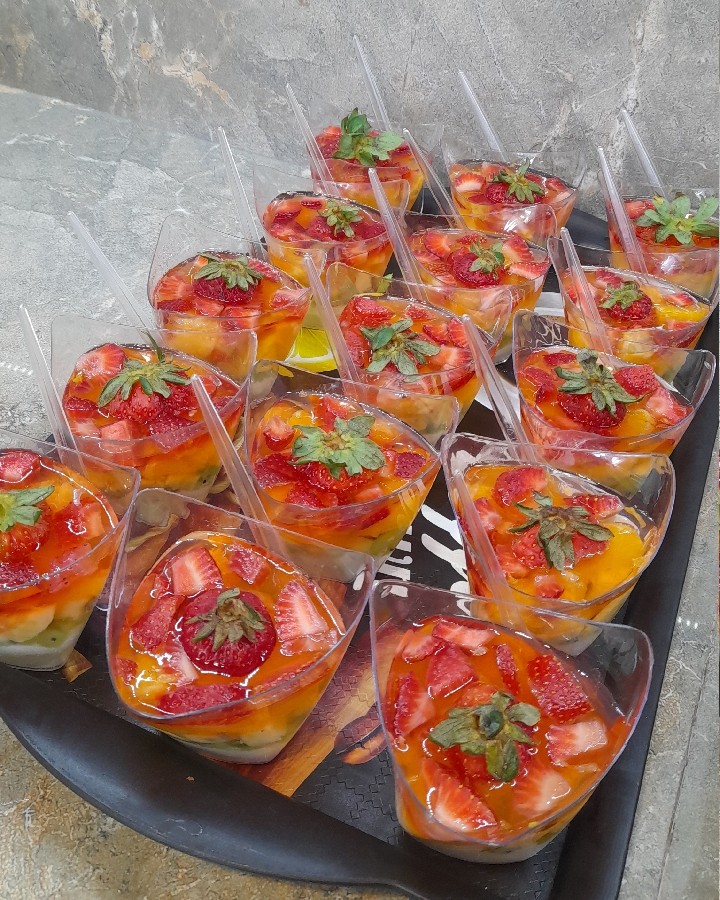 عکس ژله چند میوه 