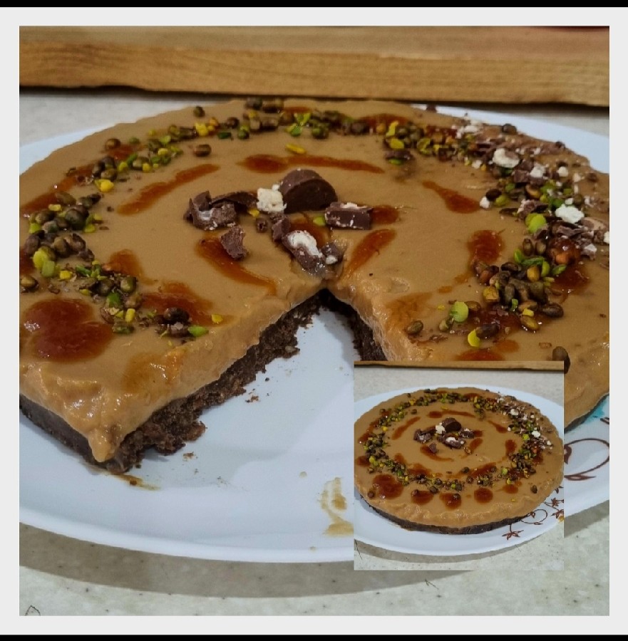 عکس چیزکیک قهوه