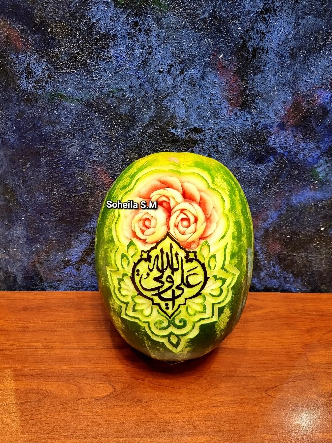 عکس حکاکی هندوانه