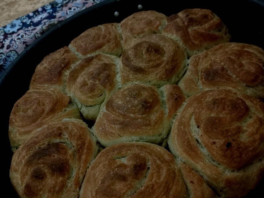 عکس نان مارپیچی 