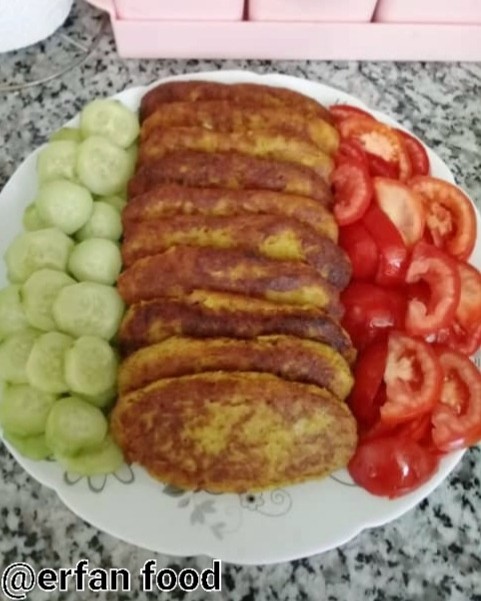 عکس کتلت سیب زمینی