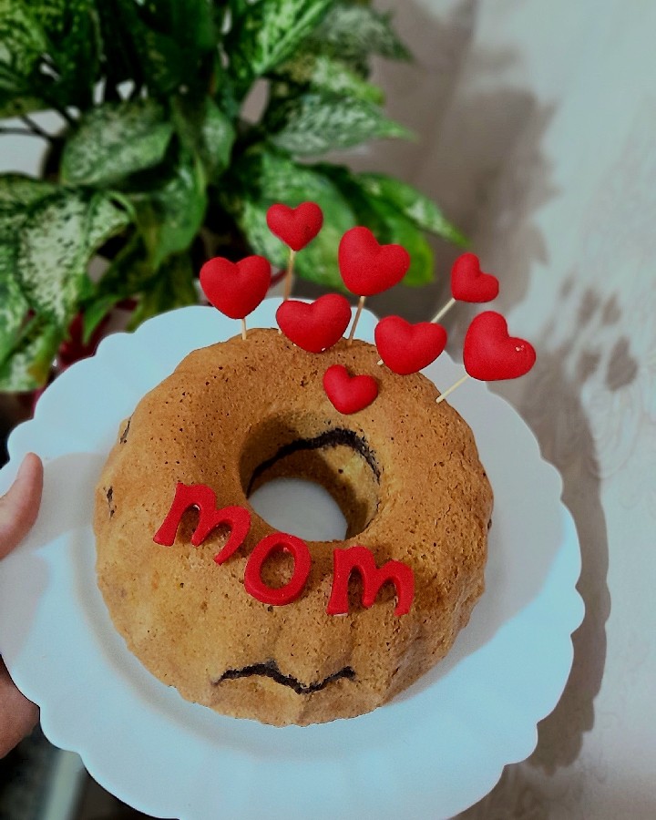 عکس زبرا کیک پنبه ای