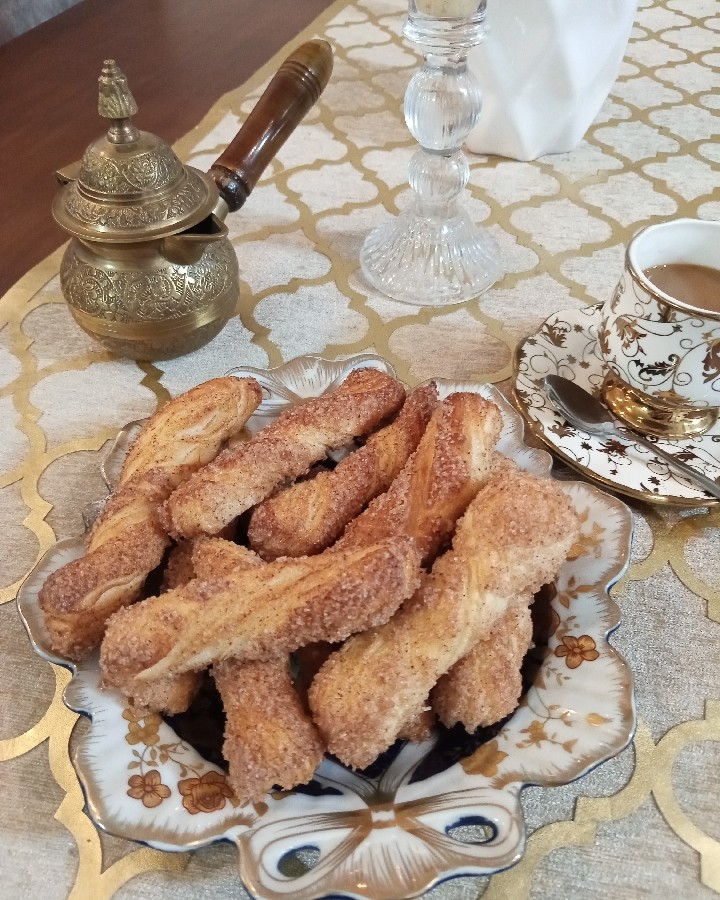 عکس دست پیچ‌ دارچینی ♥️