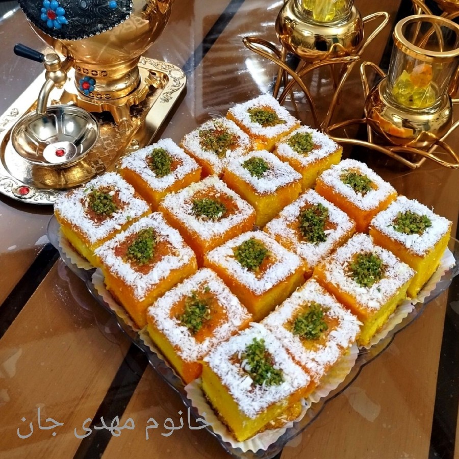 عکس کیک شربتی قالب۲۸ یا۳۰