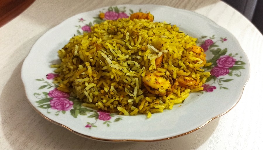 عکس میگو پلو