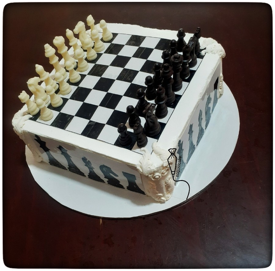 عکس کیک شطرنج