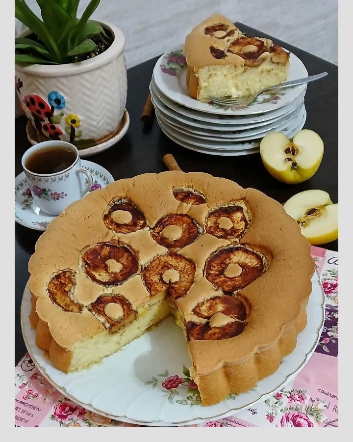عکس ابربهشتی بارویه سیب ودارچین