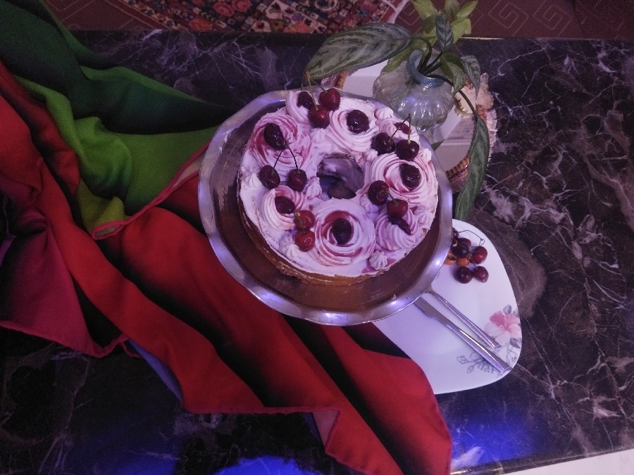 عکس کیک گیلاس 
