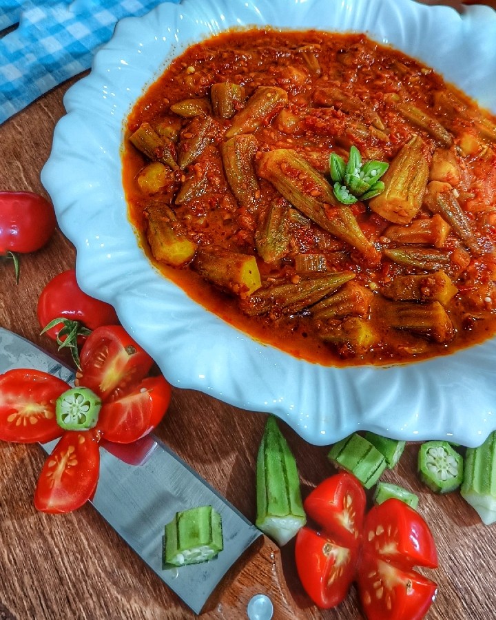 عکس خوراک‌ بامیه