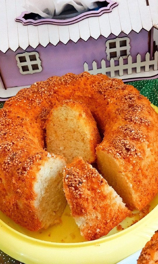 عکس کیک ساده خانگی
ورقی