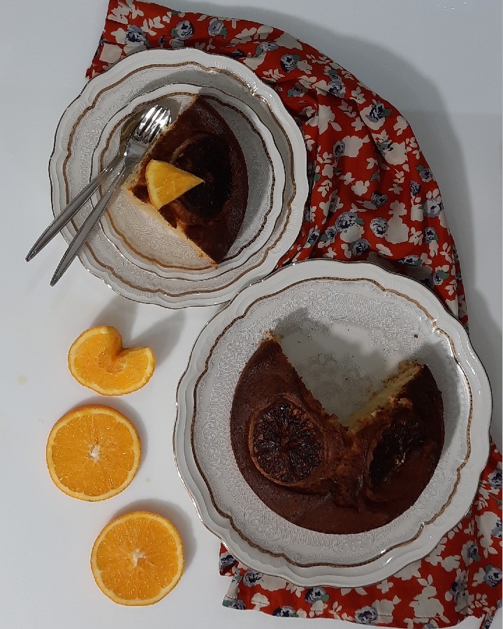 عکس کیک پرتقالی