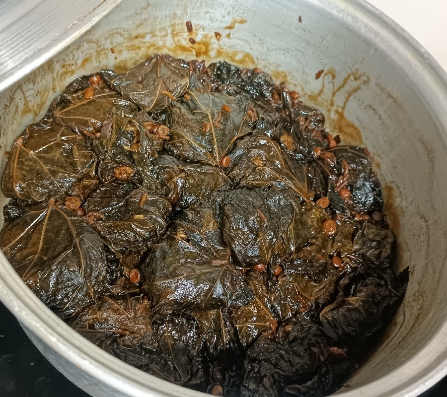 عکس دلمه برگ مو( به روش پخت خوزستانی)