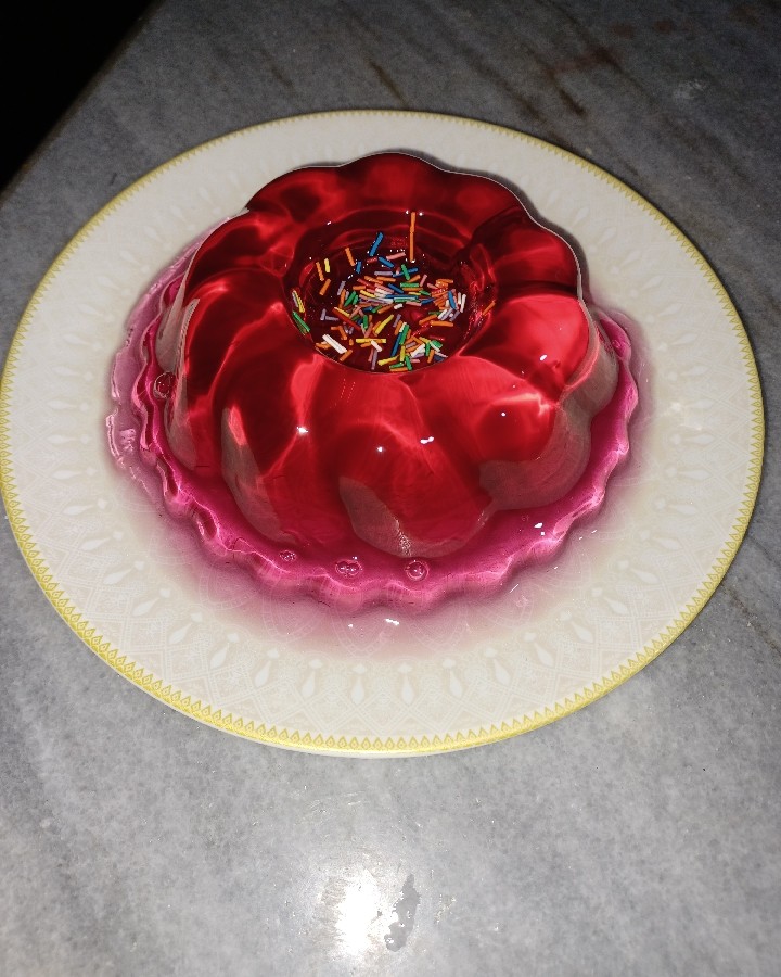 عکس ژله ساده تمشک