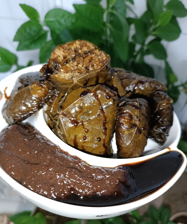 عکس دلمه برگ مو،رب انار