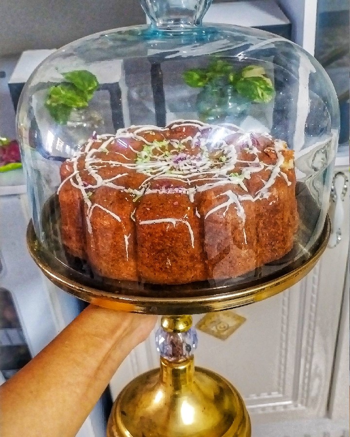عکس کیک وانیلی سفارشی
