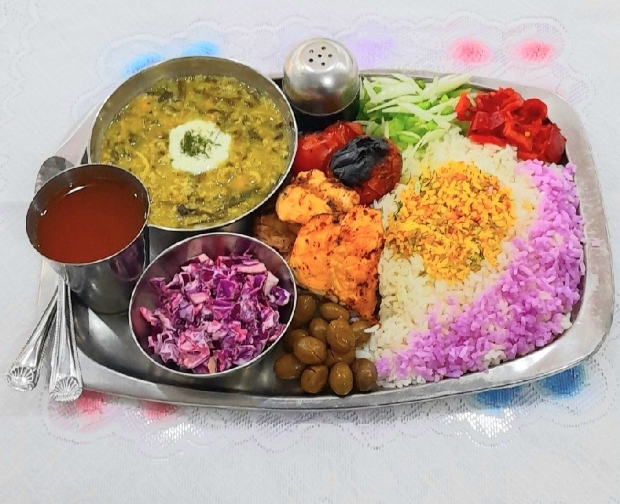 عکس چلو کباب مرغ (گالری تکونی)