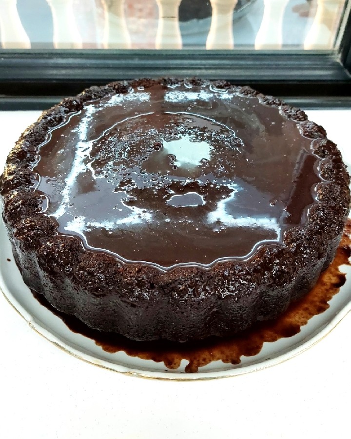عکس کیک خیس شکلاتی