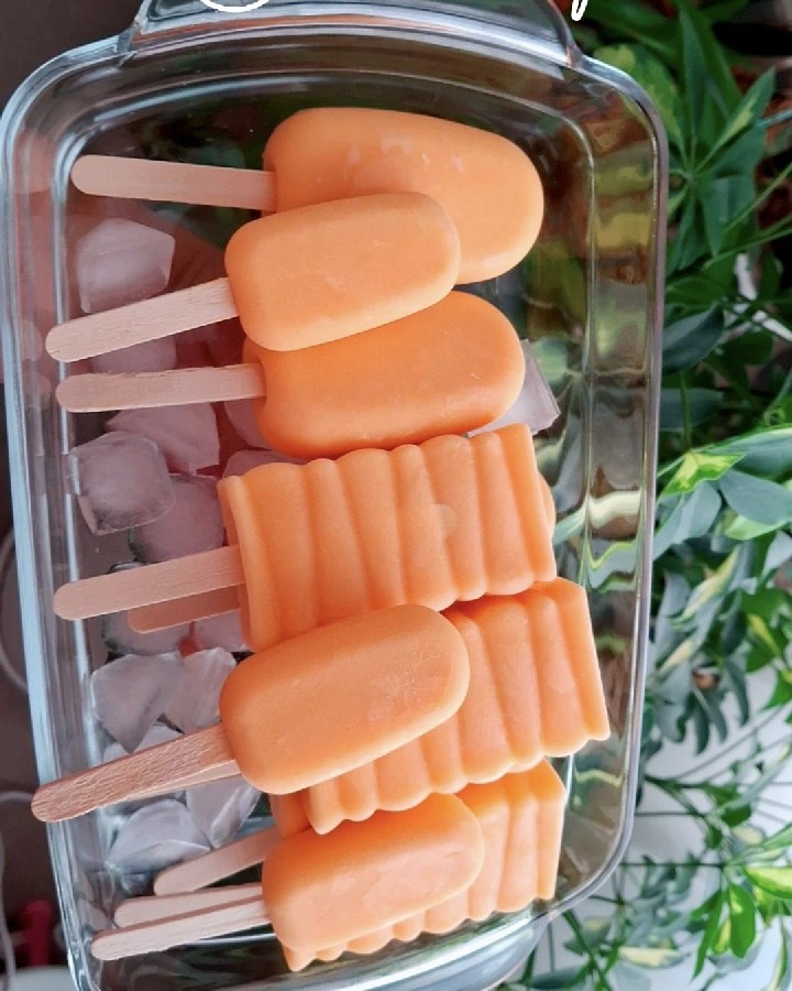 عکس بستنی انبه ی خوشمزه 