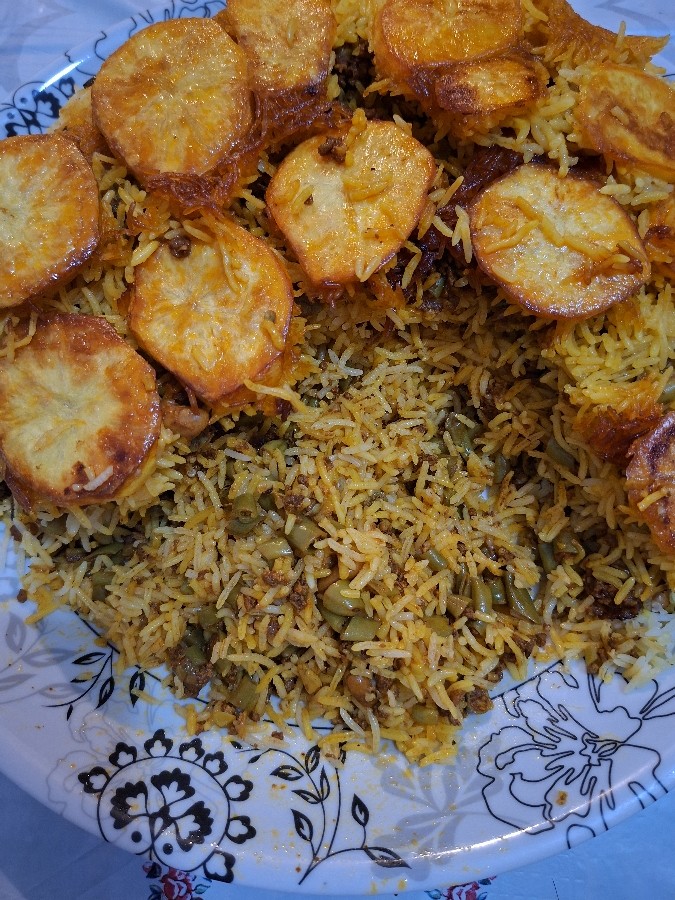 عکس لوبیا پلو