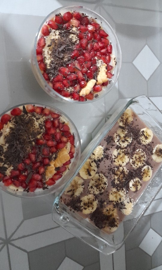 عکس دسر موزی