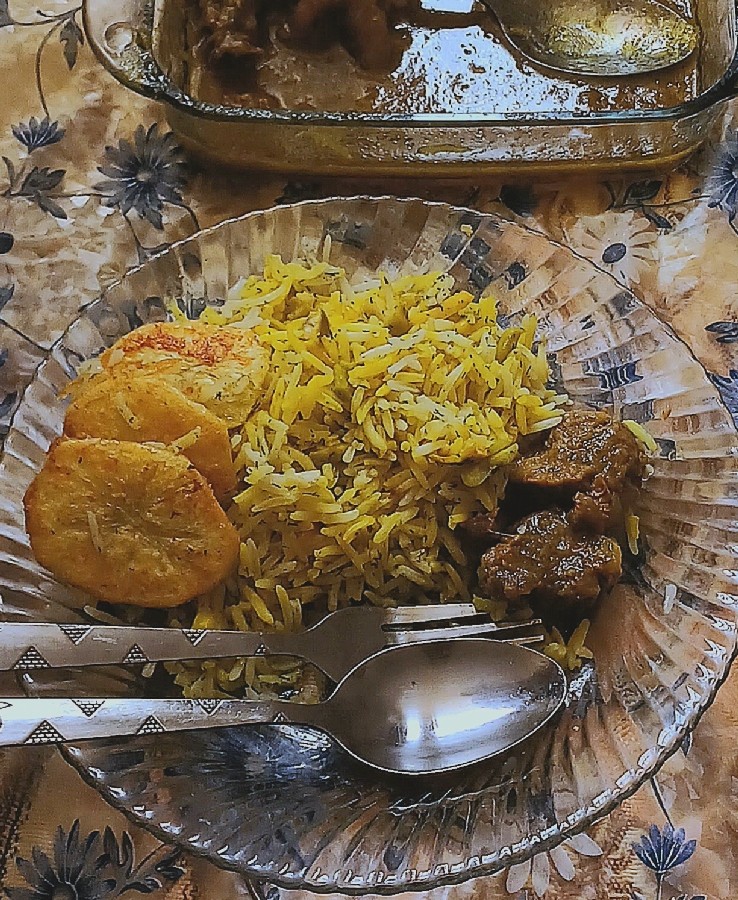 عکس باقالی پلو با گوشت