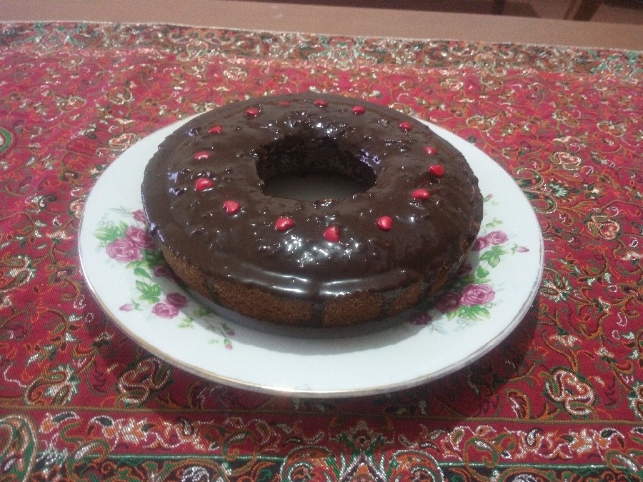 عکس کیک شکلاتی یه تخم مرغی