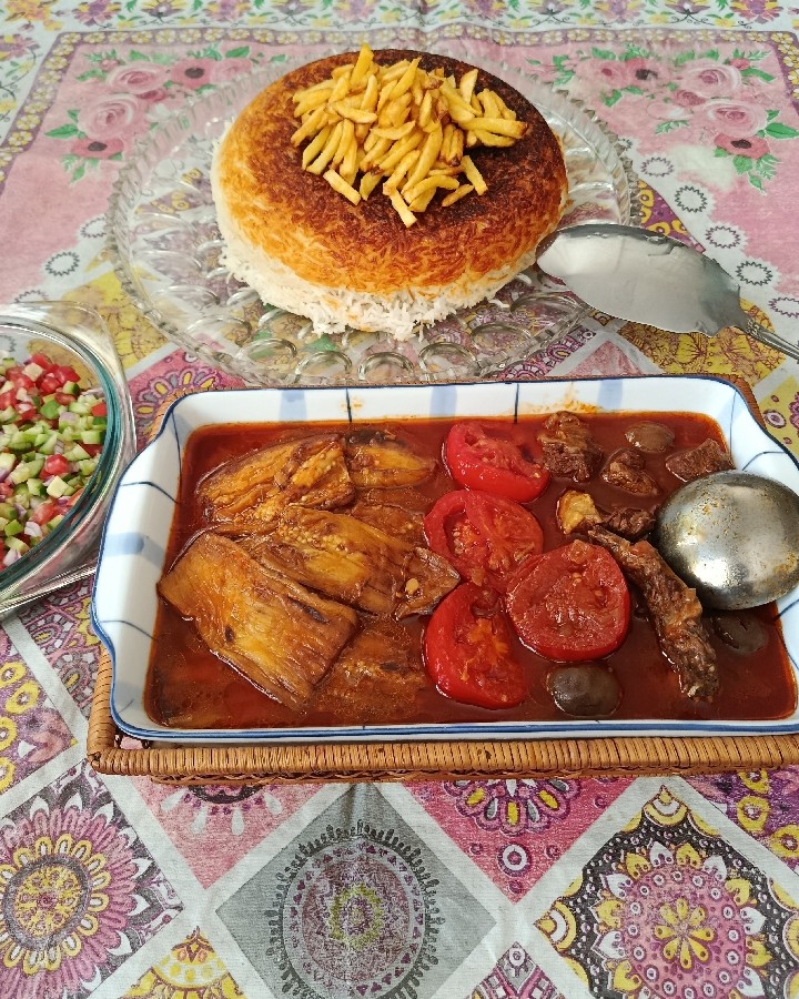 عکس خورش قیمه بادمجان