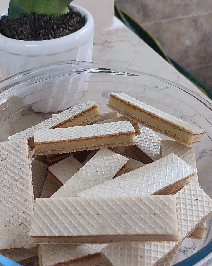 عکس ویفر رنگارنگ خانگی