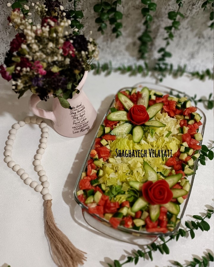 عکس دیزاین شیک و ساده سالاد فصل زیبای من
