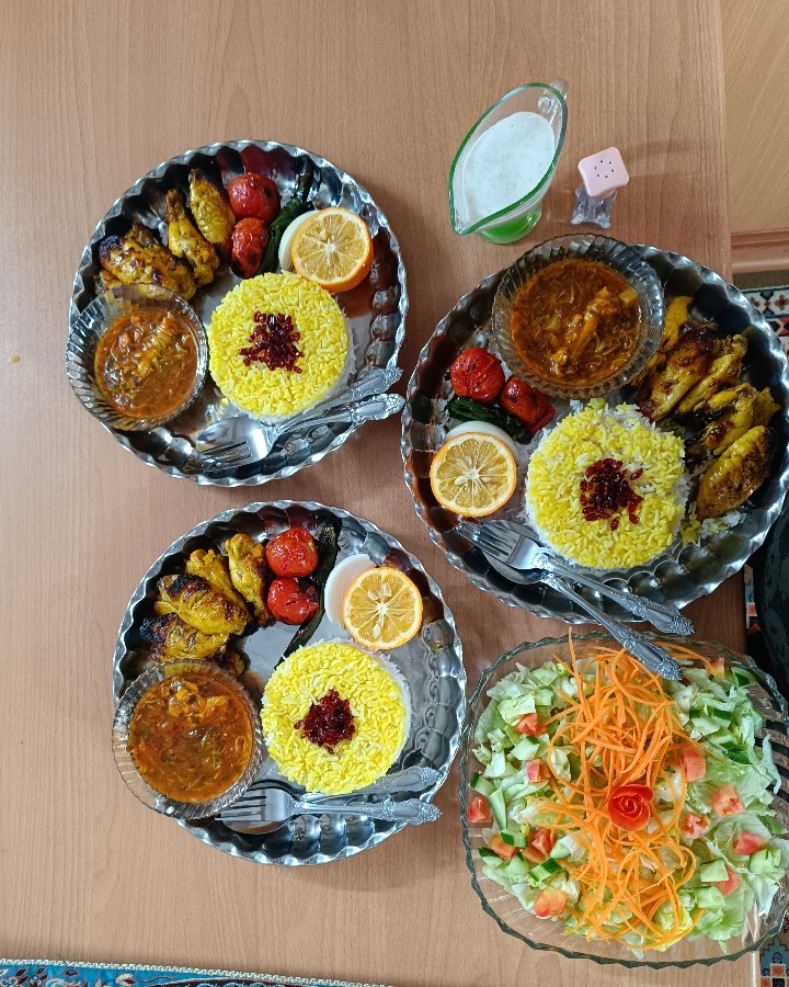 عکس چلو با کتف و بال کبابی