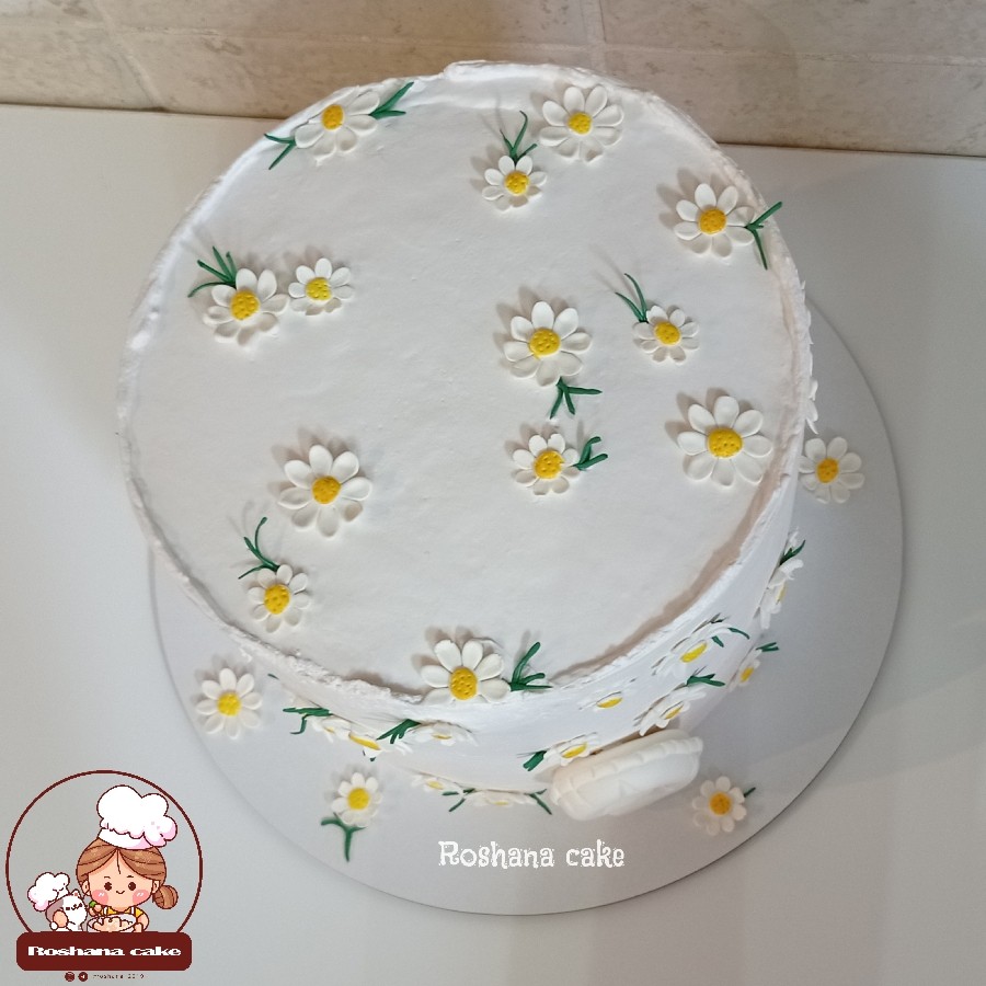 عکس کیک بابونه