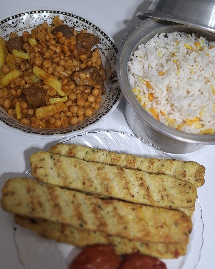عکس کوبیده مرغ
با قیمه 
