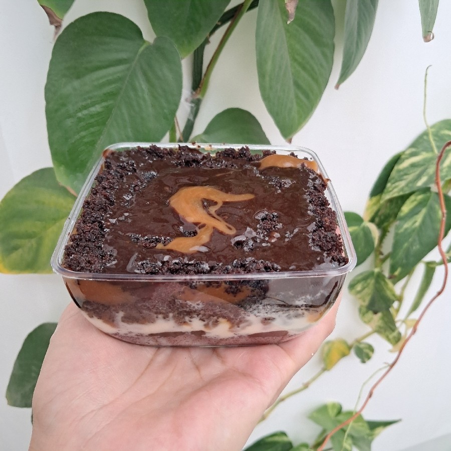 عکس جار کیک شکلاتی و کارامل 