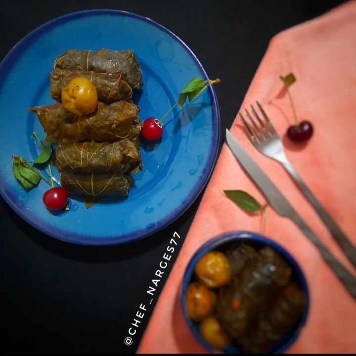 عکس دلمه برگ مو لبنانی