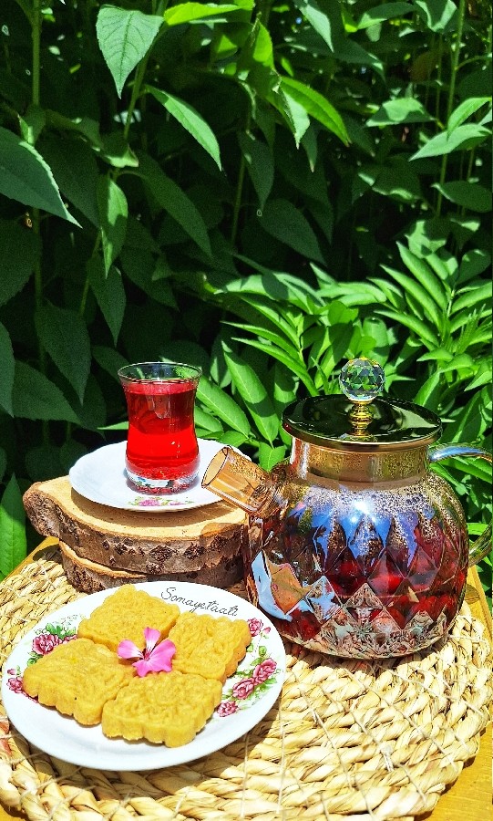 عکس چای آلبالو