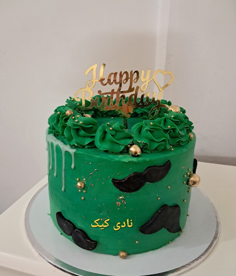 عکس کیک خامه ای مردونه