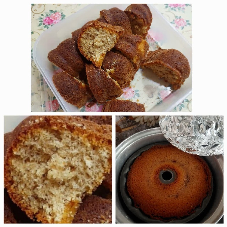 عکس کیک دارچین وگردو