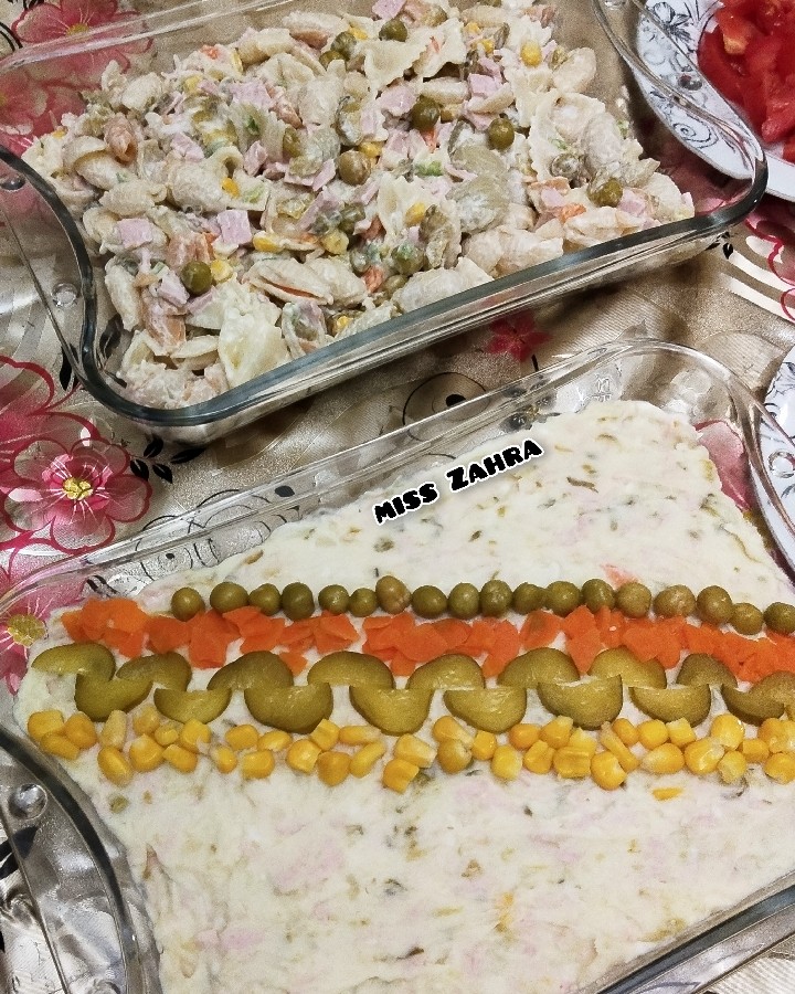 عکس سالاد ماکارونی و الویه