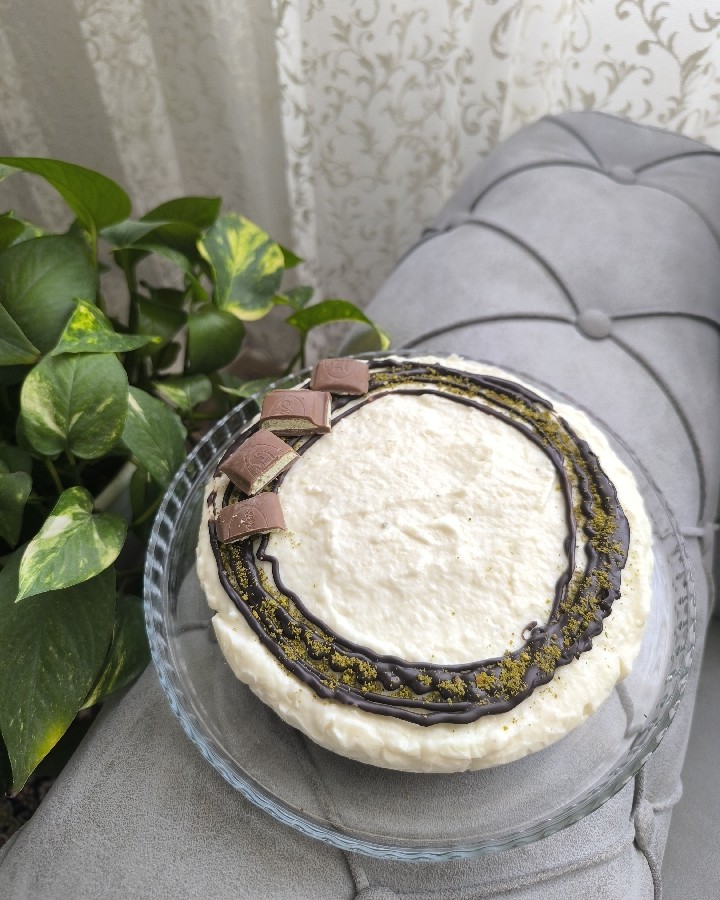 عکس چیز کیک وانیلی