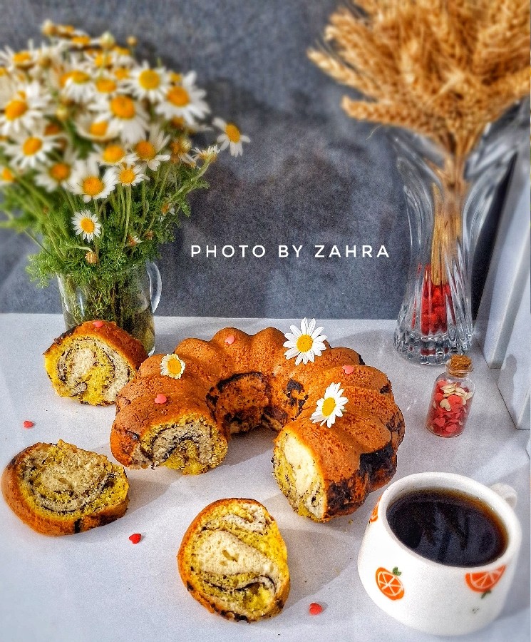 عکس کیک زرافه ای