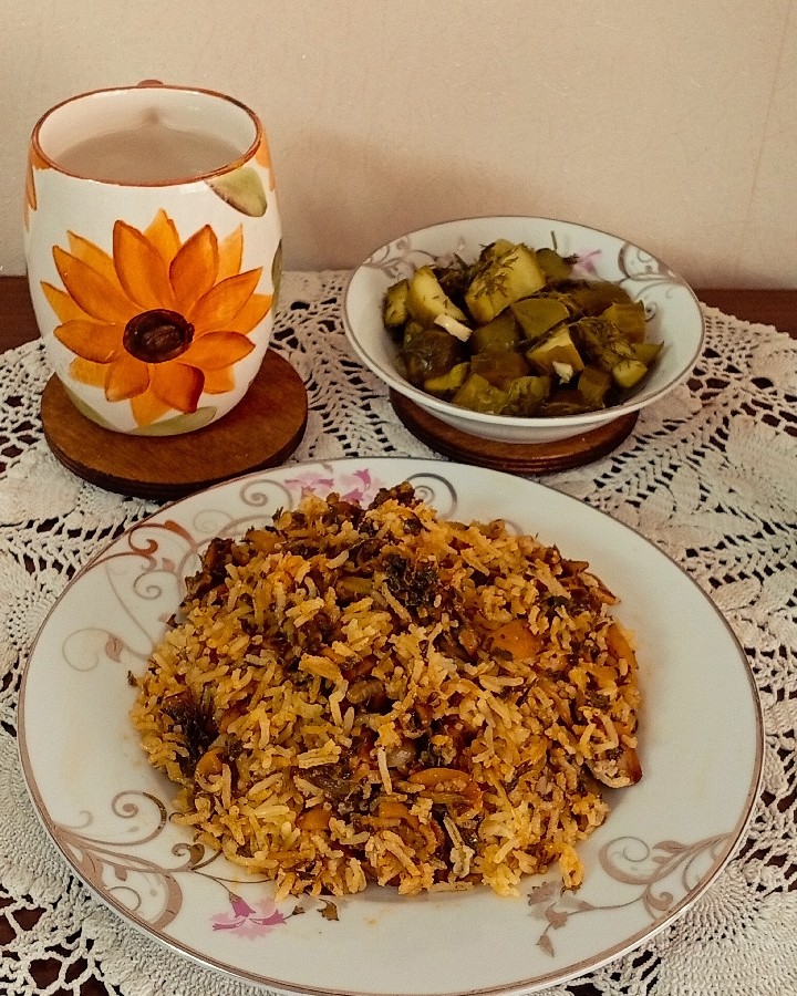 عکس قارچ پلو
