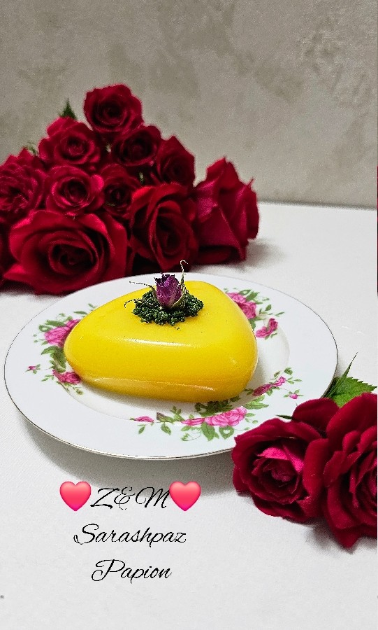 عکس دسر زعفرانی 