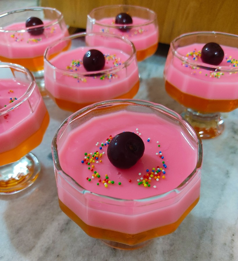 عکس ژله دو رنگ...ورق بزنید 