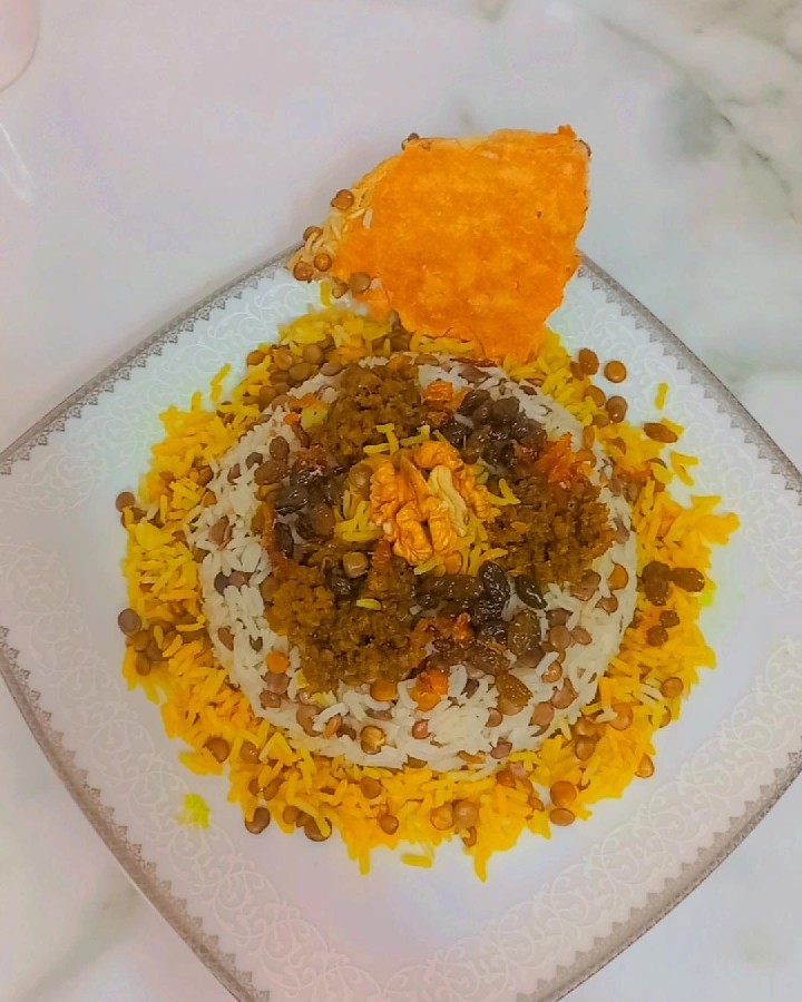 عکس عدس پلو مجلسی