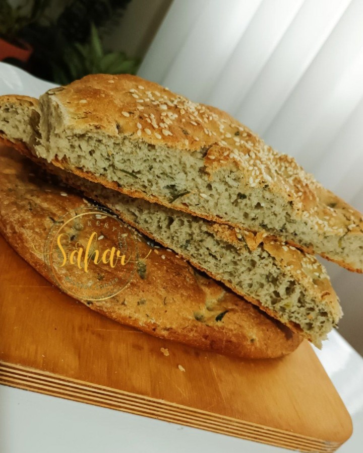 عکس نان جو پروتیینی سبزیجات