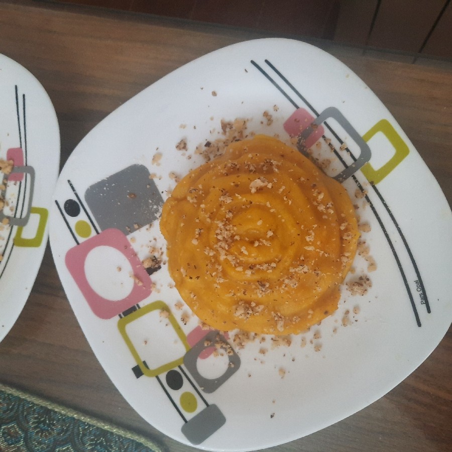 عکس حلوای زعفرانی 