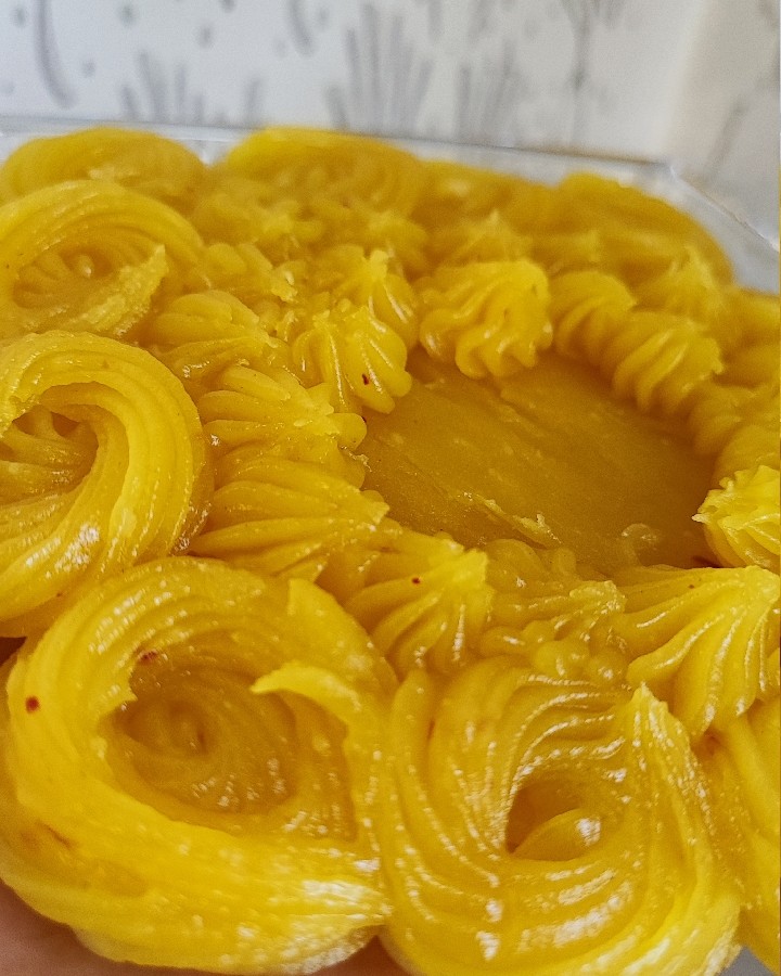 عکس حلوا زعفران 