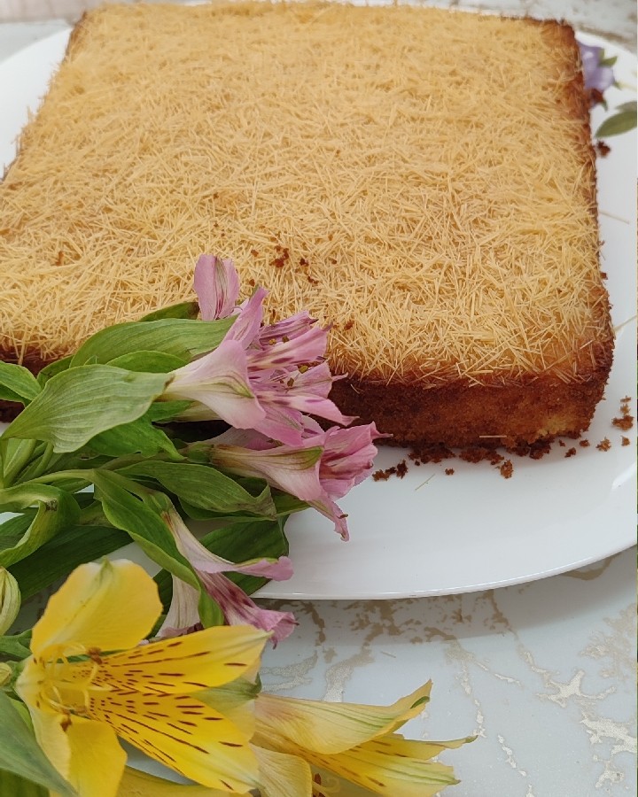 عکس پودر کیک نارگیلی
