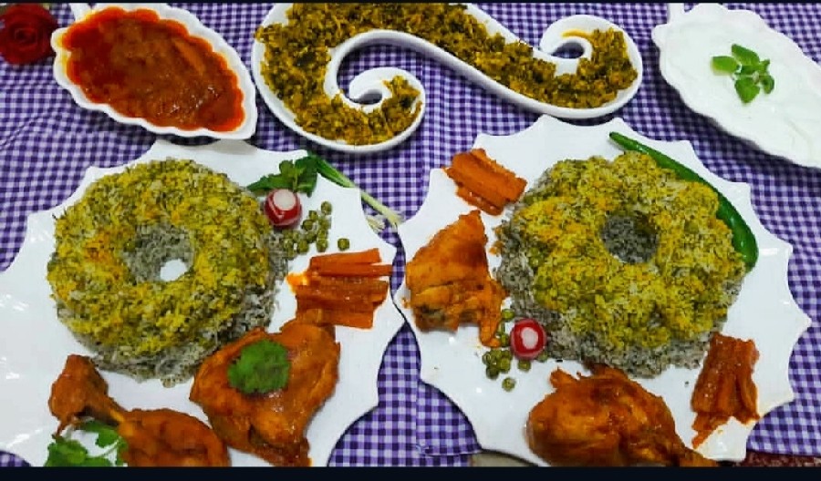 عکس نخود پلو با مرغ