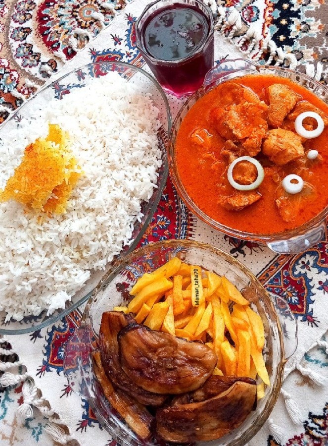 عکس چلو گوشت بوقلمون